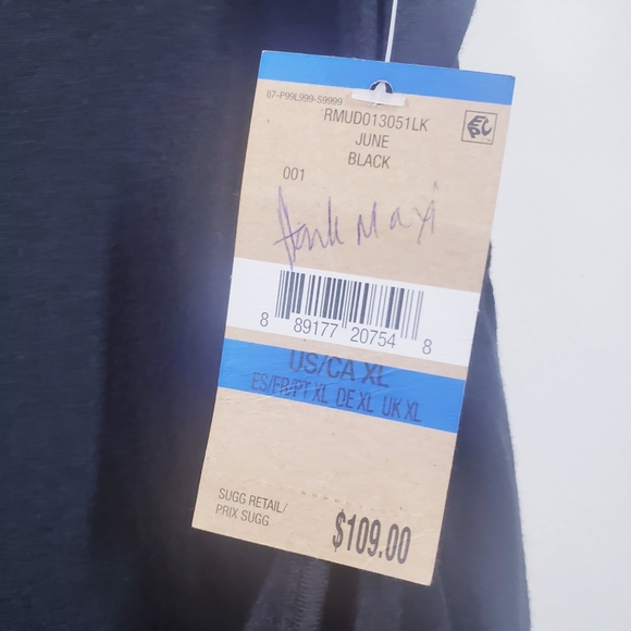 New RACHEL Roy Tank Tied Side Slit Maxi Dress XL - Picture 3 of 10